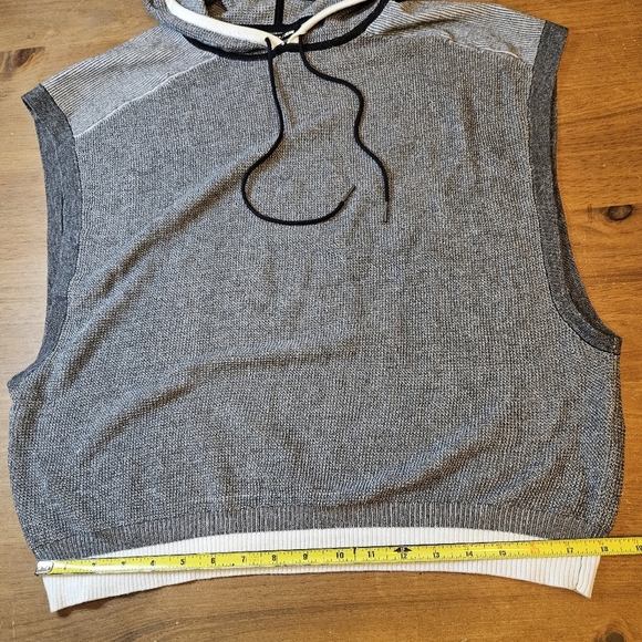 Rag & Bone/Jean Women's Brenda Sleeveless Hoodie Gray Size Medium - Picture 6 of 8